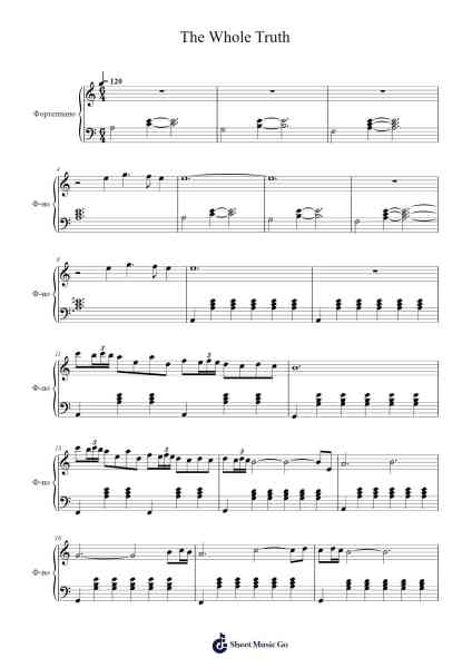 The Whole Truth Sheet Music by Carlos Cipa-Arr.Dempbeau Leighstone