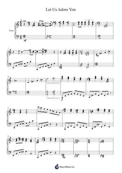 Let Us Adore You Sheet Music by undefined-Arr.Webbjohn Zafy