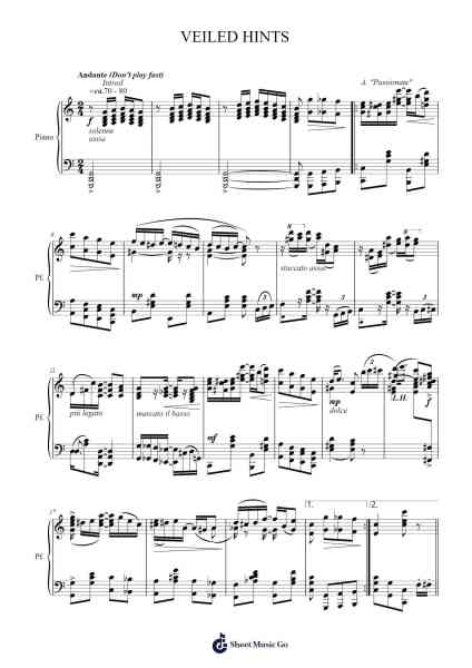 VEILED HINTS Sheet Music by Stelelroy-Arr.Kingsgust