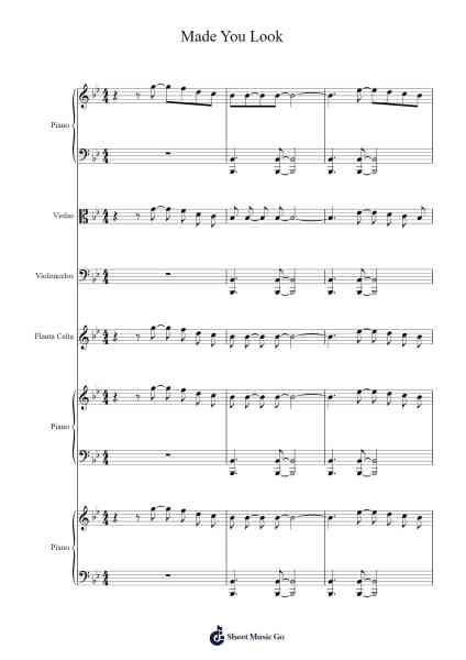 Made You Look Sheet Music by Meghan Trainor-Arr.Browneclaude Petmond