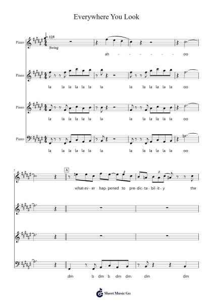 Everywhere You Look Sheet Music by Jesse Frederick-Arr.Virquinn Hoodvid