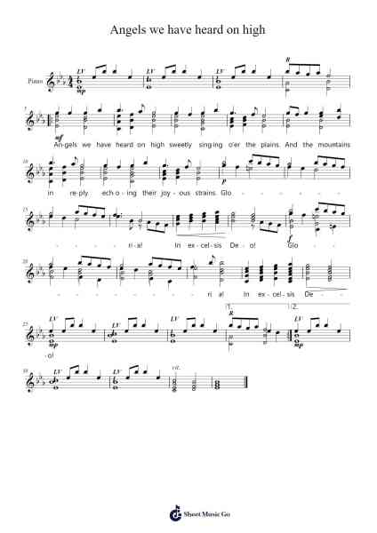 Angels we have heard on high Notenblatt von Traditional-Arr.Jebois Hudlap