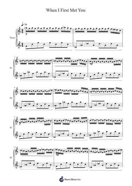 When I First Met You Sheet Music by BratvaLegendMS-Arr.Virwey Bloornid