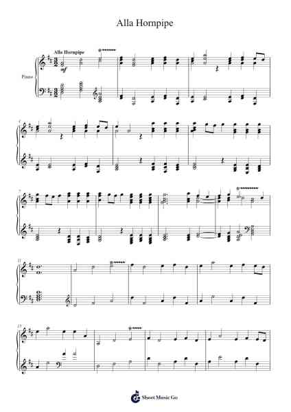 Water Music, Suite in D Major: II. Alla Hornpipe Sheet Music by Georg Friedrich Händel-Arr.Stechill Argale