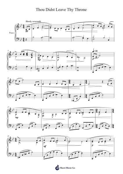 Thou Didst Leave Thy Throne Sheet Music by Timothy R. Matthews-Arr.Thodorece