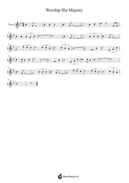 Worship His Majesty Sheet Music by Eugene Thomas-Arr.Janron