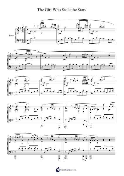 The Girl Who Stole the Stars Sheet Music by Yasunori Mitsuda-Arr.Flowerthan