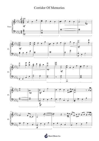 Corridor Of Memories Sheet Music by Otani Kow-Arr.Bowvice Chaboyd