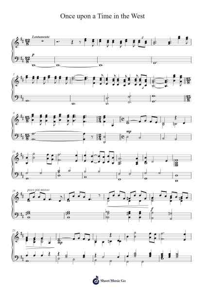 Once upon a Time in the West Sheet Music by Ennio Morricone-Arr.Chrisphael Reedno