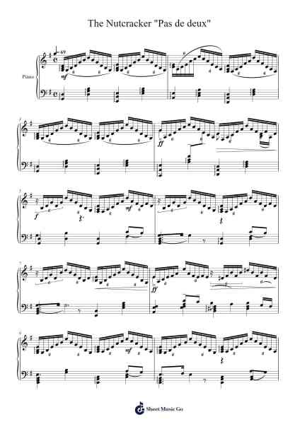 The Nutcracker, Op. 71: Pas de deux Sheet Music by Pyotr Ilyich Tchaikovsky-Arr.Spenchi Gushall