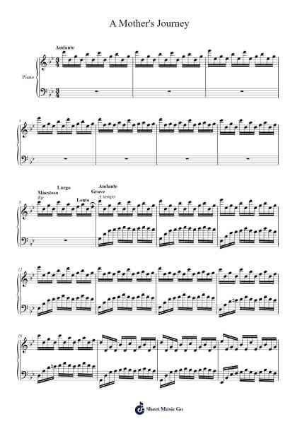 A Mother's Journey Sheet Music by undefined-Arr.Hartepeare