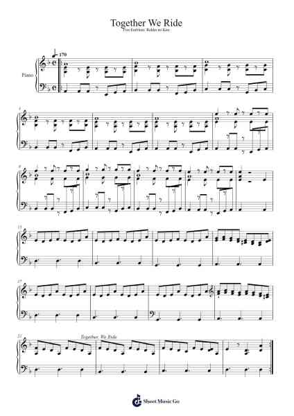 Together We Ride Sheet Music by undefined-Arr.Ciscer Georyale
