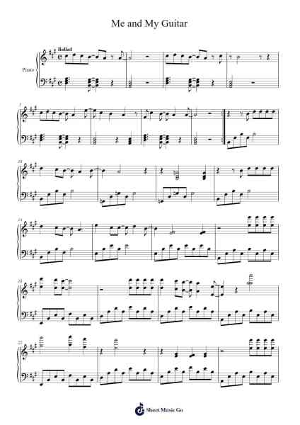Me and My Guitar Sheet Music by James Taylor-Arr.Alickbush