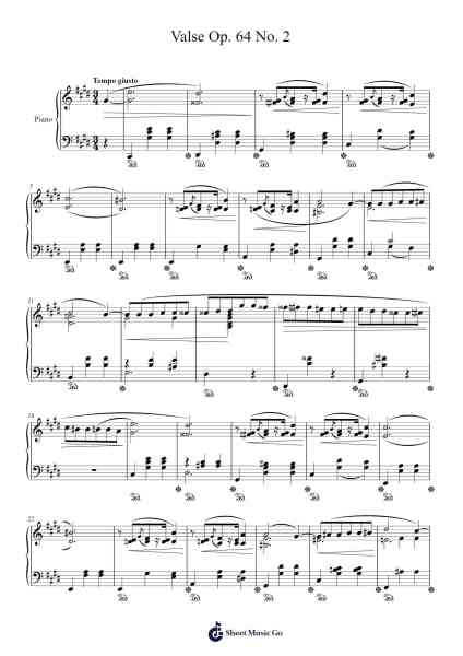Waltz in C-sharp Minor, Op. 64, No. 2 Sheet Music by Frédéric Chopin-Arr.Fasil Murseph