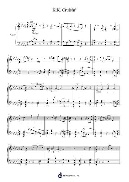 K.K. Cruisin' Sheet Music by Kazumi Totaka-Arr.Latbel Conler