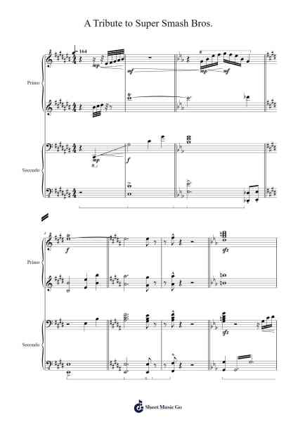 A Tribute to Super Smash Bros. Sheet Music by Hideki Sakamoto-Arr.Swinria