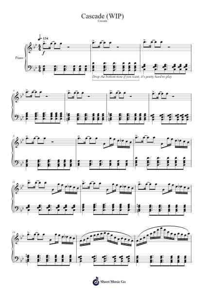Cascade (WIP) Sheet Music by undefined-Arr.Diaben Shelwilde