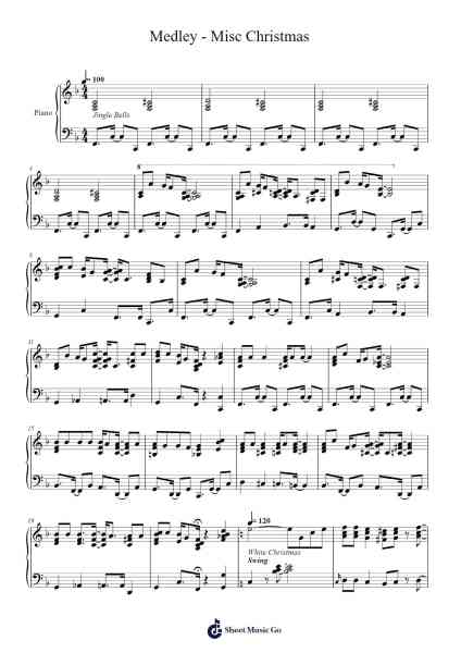 Medley - Misc Christmas Sheet Music by Misc Christmas-Arr.Petmann Omaud
