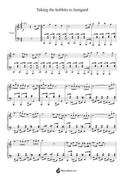 Taking the hobbits to Isengard Sheet Music by undefined-Arr.Louann Bonpe