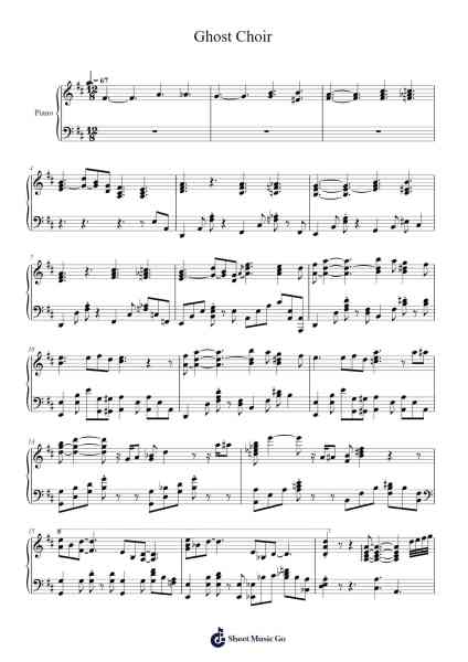 Ghost Choir Sheet Music by mypiano123-Arr.Hilltim Moobright