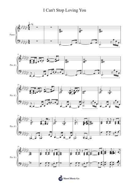 I Can't Stop Loving You Sheet Music by Jean Paul Egide Martini-Arr.Malke Wordby