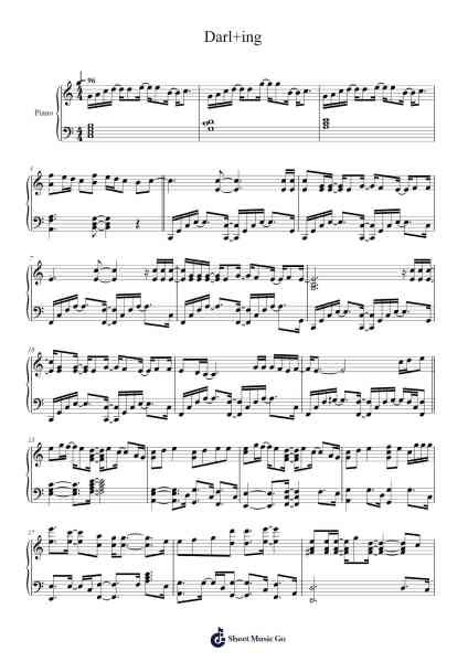 Darl+ing Sheet Music by SEVENTEEN-Arr.Wildeh Francesgrace