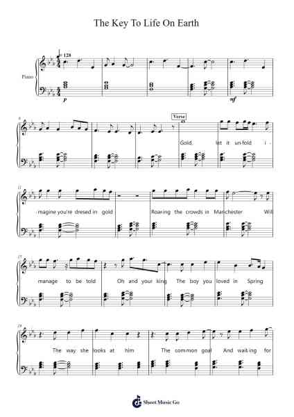 The Key To Life On Earth Sheet Music by Declan McKenna-Arr.Yuleboyle Kingshous