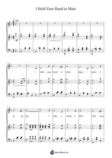 I Hold Your Hand in Mine Sheet Music by Tom Lehrer-Arr.Kayrist
