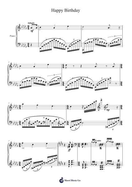 Happy Birthday if it were written by Liszt