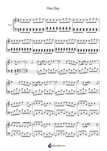 One Day Sheet Music by Hans Zimmer-Arr.Junechad