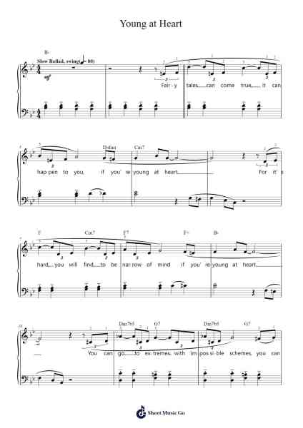 Young at Heart Sheet Music by Frank Sinatra-Arr.Egbeau
