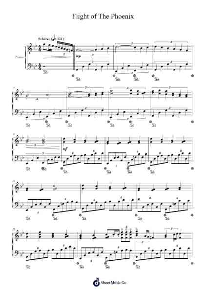 Flight of The Phoenix Sheet Music by Northtia Gorgale-Arr.Lowell