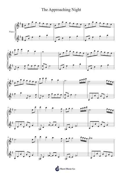 The Approaching Night Sheet Music by Phillip Wesley-Arr.Kerrdutt Anda