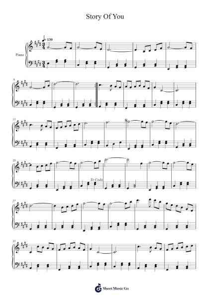 Story Of You Sheet Music by Josh Kramer-Arr.Jounic Beauback