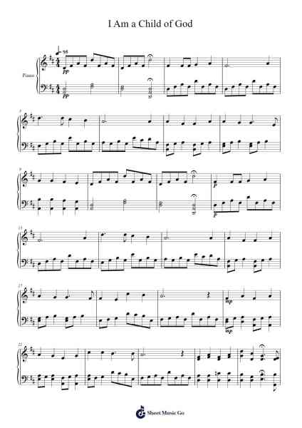 I Am a Child of God Sheet Music by -Arr.Maudfox Mikejames
