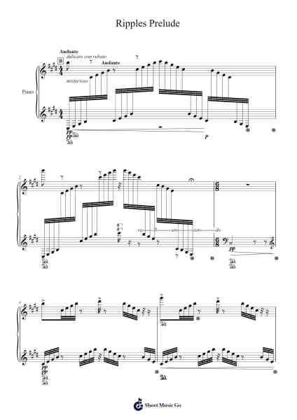 Ripples Prelude Sheet Music by Moulmuel-Arr.Hugill