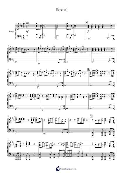 Sexual Sheet Music by Stanid-Arr.Francesyves