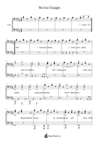We Got Tonight Sheet Music by Metallica-Arr.Quinliet