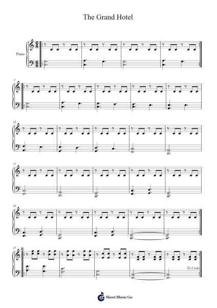 The Grand Hotel Sheet Music by Regina Spektor-Arr.Bergdrew Browningthur