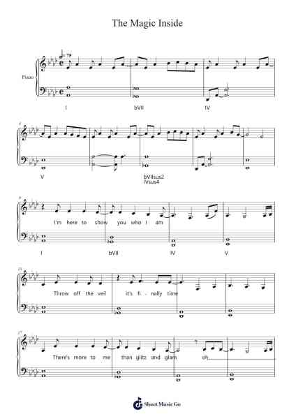 The Magic Inside Sheet Music by Daniel Ingram-Arr.Bonnes Junemiah