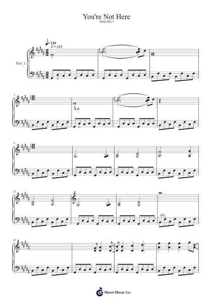 You're Not Here Sheet Music by undefined-Arr.Boylerod