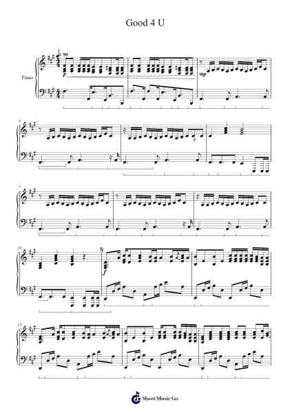 Good 4 U Sheet Music by Olivia Rodrigo-Arr.Wildeh Francesgrace