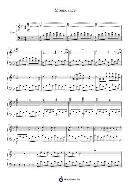 Moondance Sheet Music by Danny Elfman-Arr.Churmike