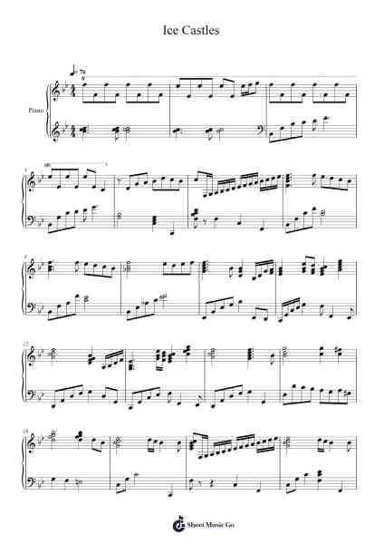 Ice Castles Sheet Music by Melissa Manchester-Arr.Dobing