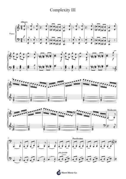 Complexity III Sheet Music by Vessie Alδakou-Arr.Charnal Tayward