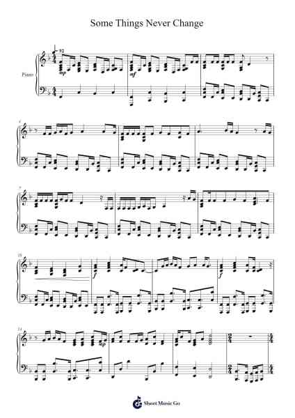 Some Things Never Change Sheet Music by Kristen Bell/Idina Menzel-Arr.Bartther Benxon