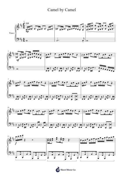 Camel by Camel Sheet Music by Sandy Marton-Arr.Franling Godrwood