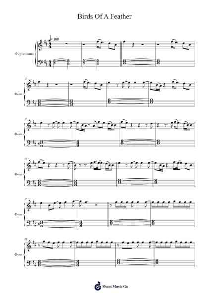 Birds Of A Feather Sheet Music by Billie Eilish-Arr.Everkeith Abters