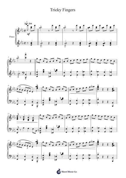 Tricky Fingers Sheet Music by James Hubert "Eubie" Blake-Arr.Wentio Termaltz