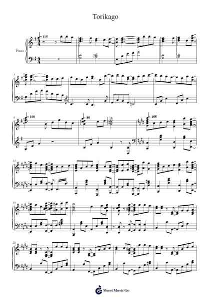 Torikago Sheet Music by undefined-Arr.Jonric
